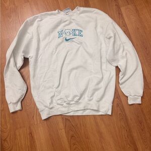 Nike White Crewneck Sweatshirt with Sanrio Character